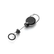 Identyfikatory - Mechanizm ściągający z uchwytem na płyn do dezynfekcji DURABLE czarny 836901 1szt. - miniaturka - grafika 1
