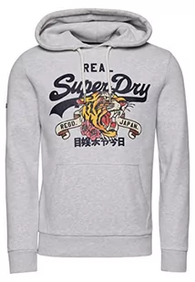 Superdry Męska bluza z kapturem, Glacier Grey Marl, 3XL - Bluzy męskie - miniaturka - grafika 1