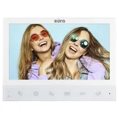 Akcesoria do domofonów i wideodomofonów - Monitor do wideodomofonu EURA VDA-02C5W - miniaturka - grafika 1