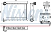 Nagrzewnice samochodowe - NISSENS Wymiennik ciepła, ogrzewanie wnętrza 73345 73345 - miniaturka - grafika 1