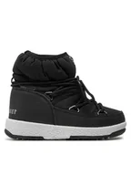 Buty dla dziewczynek - Moon Boot Śniegowce Jr Girl Low Nylon Wp 34051800001 Czarny - miniaturka - grafika 1