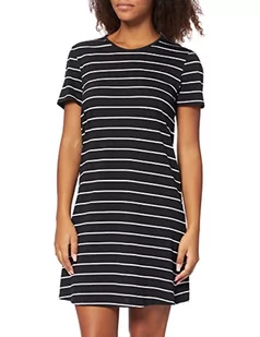 Schiesser Damska koszula nocna z krótkim rękawem bawełna modal koszula nocna Bigshirt - Nightwear, Czarny_161066, 36 - Piżamy damskie - miniaturka - grafika 1