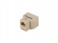 Wtyczki i adaptery - Adapter Lanberg złączka sieciowa RJ-45 - RJ-45 X2 - miniaturka - grafika 1