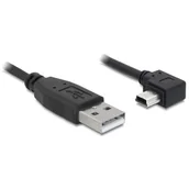 Kable USB - Global Technology Kabel Usb Mini-b(m) Kątowy PRAWO- A(M) 2.0 - miniaturka - grafika 1