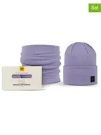 Czapki damskie - Buff 2-częściowy zestaw w kolorze fioletowym - miniaturka - grafika 1