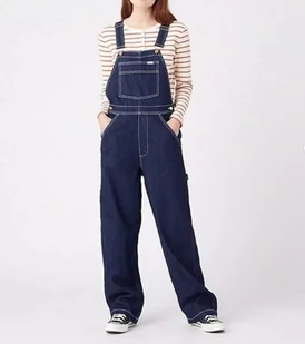 WRANGLER CASEY JONES DUNGEREE RINSE W24UZB10L XS - Kombinezony - miniaturka - grafika 1