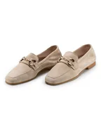 Mokasyny damskie - Anna Morellini Skórzane mokasyny "Gelisa" w kolorze beżowym - miniaturka - grafika 1