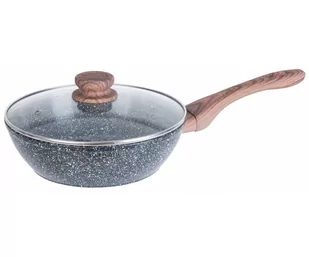 Kinghoff Lumarko Wok granitowy 24cm granit wood kh-1583 KH-1583 - Patelnie - miniaturka - grafika 1