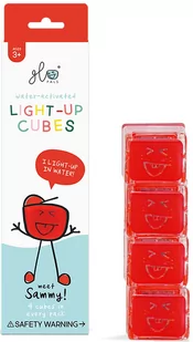 Zabawka Do Kąpieli Kostki Sensoryczne Świecące W Wodzie Sammy Czerwony Glo Pals - Zabawki do kąpieli - miniaturka - grafika 1