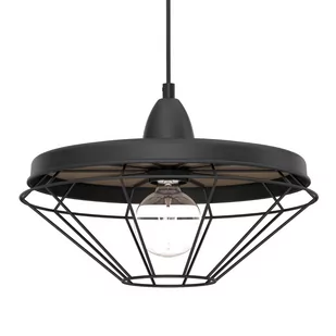 Wisząca lampa Alkaba 5013 Shilo loftowa klatka regulowana czarny - Lampy sufitowe - miniaturka - grafika 1