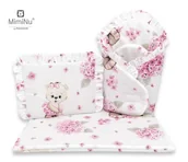 Domki dla lalek - Zestaw DLA LALKI Do Wózka Łóżeczka Kołyski MimiNu Baby Born RÓŻOWE - miniaturka - grafika 1