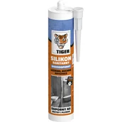 Silikony - Silikon sanitarny Tiger biały 280 ml - miniaturka - grafika 1