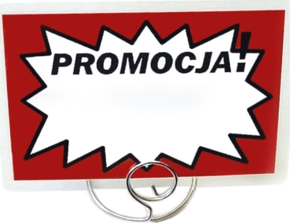 StudioCen Cenówki,etykiety laminowane- CZERWONA 50szt.