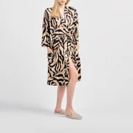 Szlafroki damskie - szlafrok z bawełny satynowej Kamea - miniaturka - grafika 1