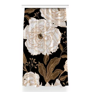 Gotowa zasłona na żabki 150x260 Róże w stylu retro, Fabricsy - Zasłony - miniaturka - grafika 1