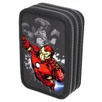 Piórnik 3-komorowy z wyposażeniem Coolpack Disney Core Jumper 3 Avengers - Piórniki - miniaturka - grafika 1