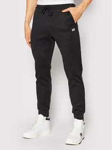 Tommy Hilfiger Spodnie dresowe Tech Essentials MW0MW19792 Czarny Regular Fit - Spodnie sportowe męskie - miniaturka - grafika 1