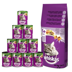 Whiskas Adult z tuńczykiem 14 kg - Sucha karma dla kotów - miniaturka - grafika 1