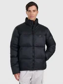 Kurtki męskie - 4F Kurtka puchowa z wypełnieniem syntetycznym męska - czarna 3XL - miniaturka - grafika 1