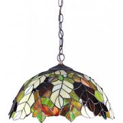 Lampy sufitowe - Witrażowa lampa wisząca z motywem liści - S993-Vastra - miniaturka - grafika 1