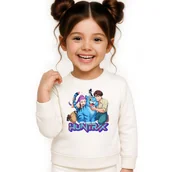 Bluzy dla dziewczynek - BLUZA DZIECIĘCA KPOP DEMON HUNTERS HUNTRIX 110-116 BAWEŁNIANA JAKOŚĆ - miniaturka - grafika 1