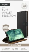 Etui i futerały do telefonów - Xqisit XQISIT NP Slim Wallet Selection Anti Bacterial for iPhone 14 Plus Black standard - miniaturka - grafika 1