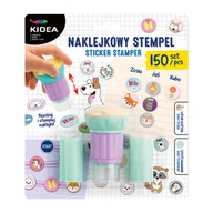 Szkolne artykuły papiernicze - Stempel naklejkowy, 150 sztuk, Kidea - miniaturka - grafika 1