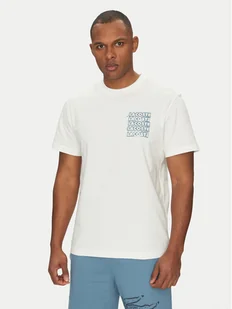 Lacoste T-Shirt TH0288 Écru Classic Fit - Koszulki męskie - miniaturka - grafika 1
