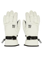 Rękawice narciarskie - Roxy Rękawice snowboardowe Jetty Solid ERJHN03267 Biały - miniaturka - grafika 1