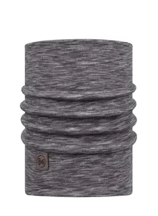 Komin na szyję Buff Merino Heavyweight - multistripes fog grey - Czapki i chusty sportowe męskie - miniaturka - grafika 1