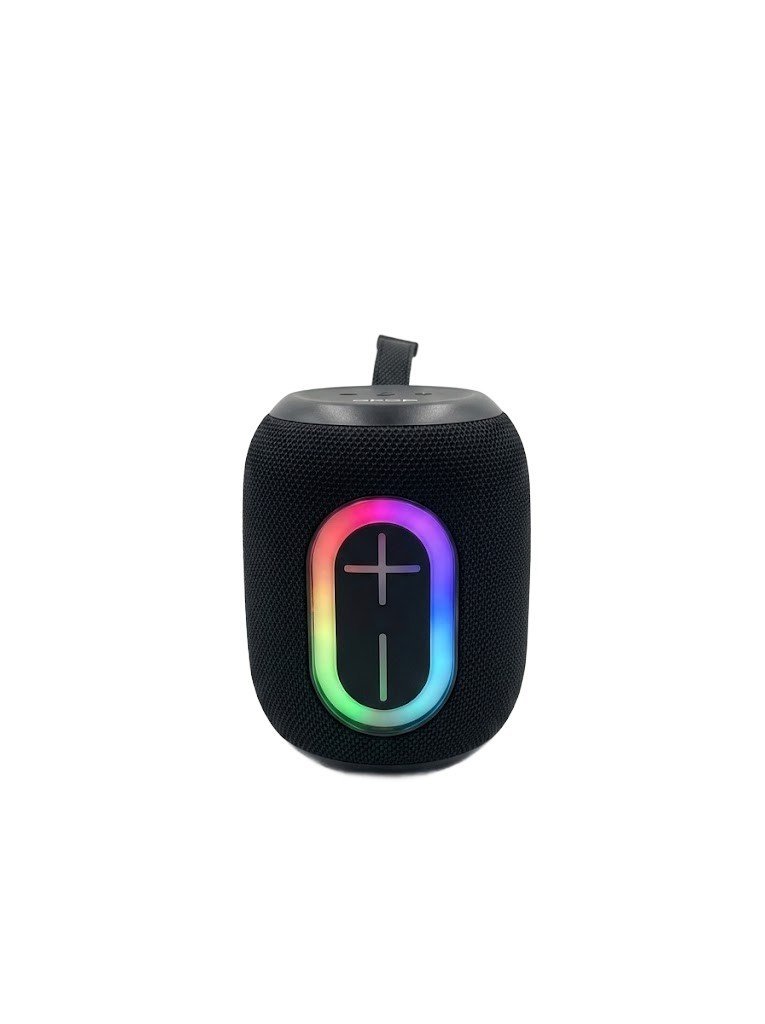 Głośnik Przenośny Bluetooth OKOP KP-832 RGB LED Czarny 8W Mały