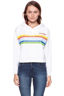 Wrangler, Bluza damska, Cropped Hoody White W6073Hp12, rozmiar XS - Bluzy damskie - miniaturka - grafika 1