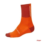 Skarpetki kolarskie - Skarpety rowerowe damskie Endura BaaBaa Merino Winter Sock Orange - miniaturka - grafika 1