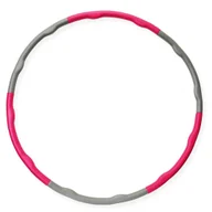 Pozostały sprzęt i akcesoria do ćwiczeń - Master dorośli Hula Hoop 1,2 kg Fitness i kół gimnastycznych , szary/różowy, One Size MAS4A132 - miniaturka - grafika 1