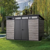 Altany ogrodowe - Domek narzędziowy PENTHOUSE 11x7 STORM GREY Signature Collection - Keter - miniaturka - grafika 1