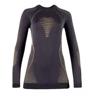 Koszulki i topy damskie - UYN UYN Damska koszulka 2.0 Uw Lg_sl.round Neck Shirt Bielizna czarny Celebrity Gold S-M U100229 - miniaturka - grafika 1
