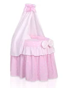 Chodziki - Łóżeczko wiklinowe dla lalek Mati My Sweet Baby - miniaturka - grafika 1