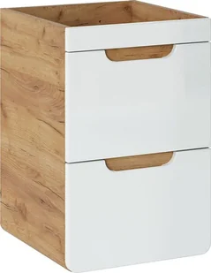 Elior Szafka pod umywalkę z szufladami Borneo 11X - Biały - Szafki łazienkowe - miniaturka - grafika 1