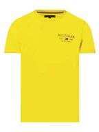 Koszulki męskie - Tommy Hilfiger - T-shirt męski, żółty - miniaturka - grafika 1
