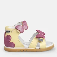 Buty dla dziewczynek - Skórzane Sandałki dla dziewczynki Bartek 11417003 20 Żółte (5903607632085) - miniaturka - grafika 1