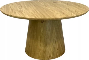 kontrast Stolik kawowy okrągły fi 80cm nowoczesny grzybek do salonu DĄB - Ławy i stoliki kawowe - miniaturka - grafika 1