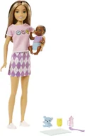 Lalki dla dziewczynek - Lalka Barbie Mattel Skipper: Klub opiekunek Lalka + bobas + akcesoria HJY32 - miniaturka - grafika 1