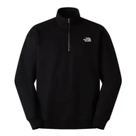 Bluzy męskie - Bluza męska The North Face Oversize 1/4 Zip Crew 0A8F24JK31 - czarna - miniaturka - grafika 1