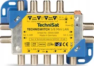 Inne akcesoria audio-wideo - TechniSat TechniSwitch 5/8 mini LAN, multi-switch yellow/silver - miniaturka - grafika 1