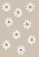 Dywany dla dzieci - Dywan dziecięcy FD Lida Stokroty jasny beż - miniaturka - grafika 1