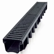 Rynny i akcesoria - Kanał z kratą żeliwną system 1000 x 98 B125 100 x 13,1 x 9,8 cm MAXPOL - miniaturka - grafika 1