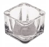 Świeczniki - Świecznik szklany na tealight 4cm - miniaturka - grafika 1