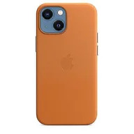 Etui i futerały do telefonów - Skórzane etui na telefon iphone 13 Mini Skórzane etui z Magsafe Złoto-brązowy - miniaturka - grafika 1