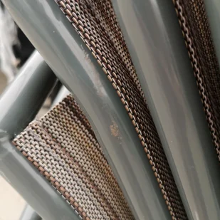 Meble ogrodowe metalowe Sevilla 150 cm Atlanta Grey / Beige Striped 6+1 II. gatunek - Meble ogrodowe - miniaturka - grafika 5