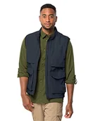 Garnitury - Jack Wolfskin Męska kamizelka LIGHTSOME Wander Vest M, Night Blue, XL, niebieski (Night Blue), XL - miniaturka - grafika 1